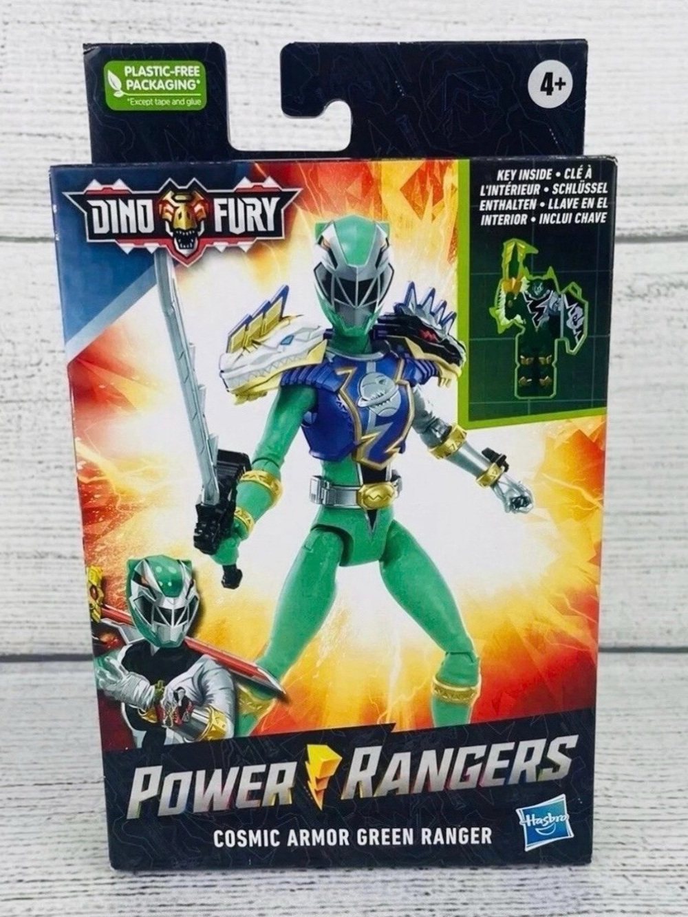 Power Rangers Dino fury Cosmic Armor Green Ranger Action Figure Toy - NEW